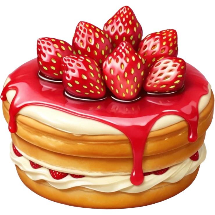 Strawberry Glaze Pastries
 emoji