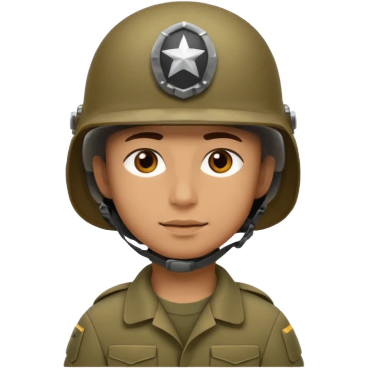 soldier with helmet  emoji
