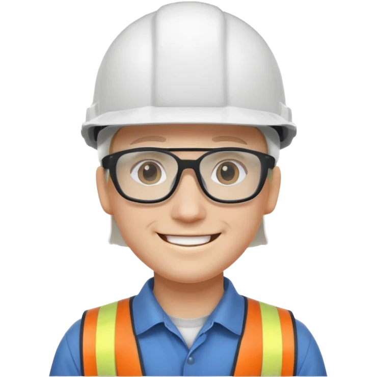 Engineer white helmet emoji