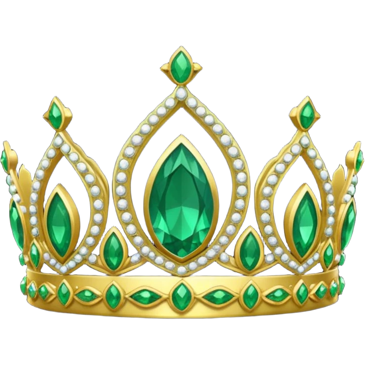 green tiara emoji