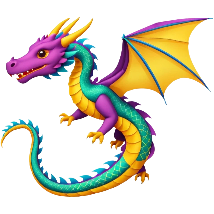 dragon type kite emoji