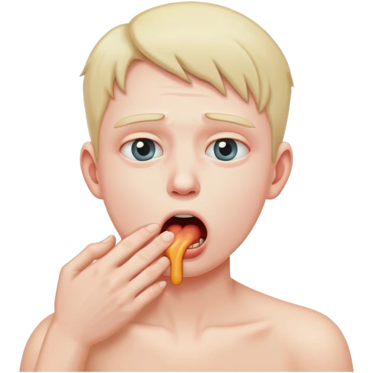 Person choking themselves  emoji