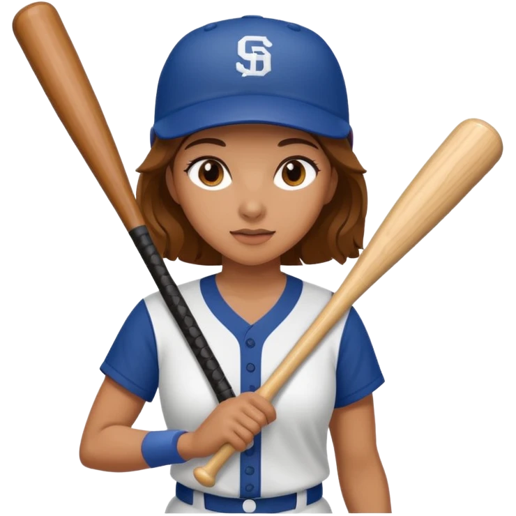 woman baseball player emoji