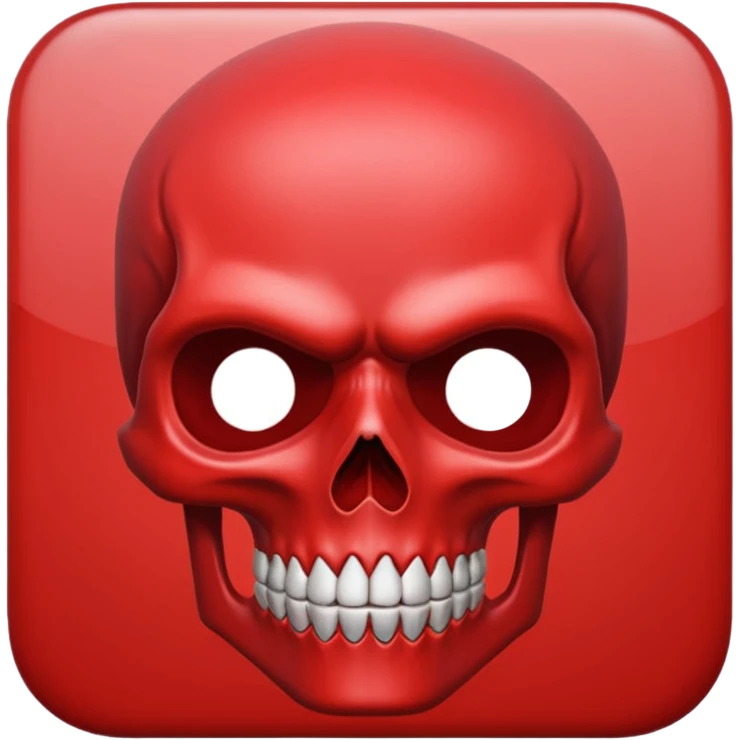 red skull ios emoji