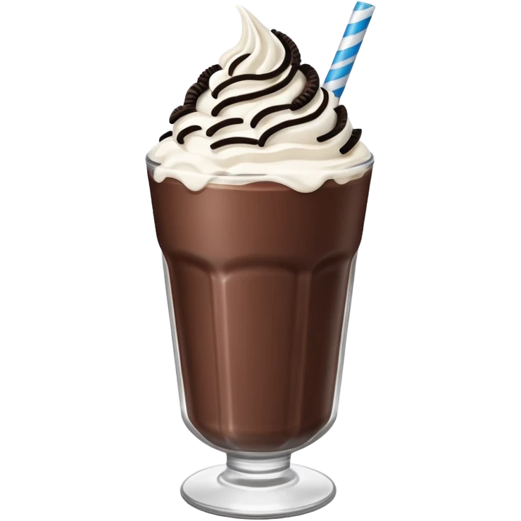 milkshake chocolate oreo emoji