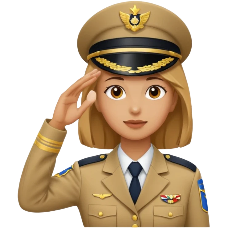 woman salute emoji