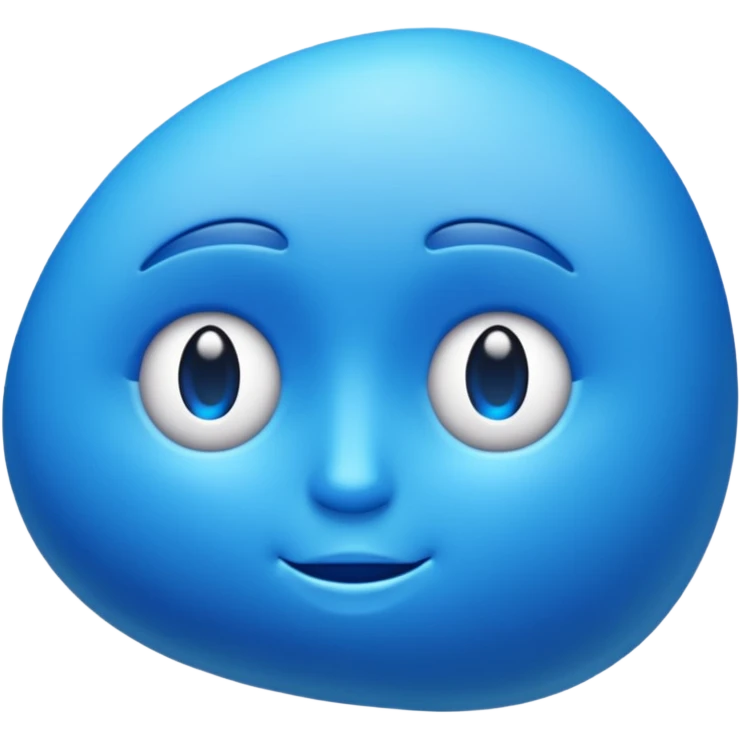 Azul+🗿 emoji