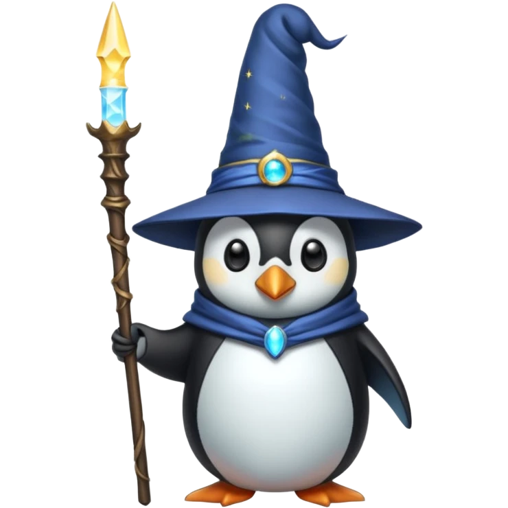 Penguin Wizard emoji