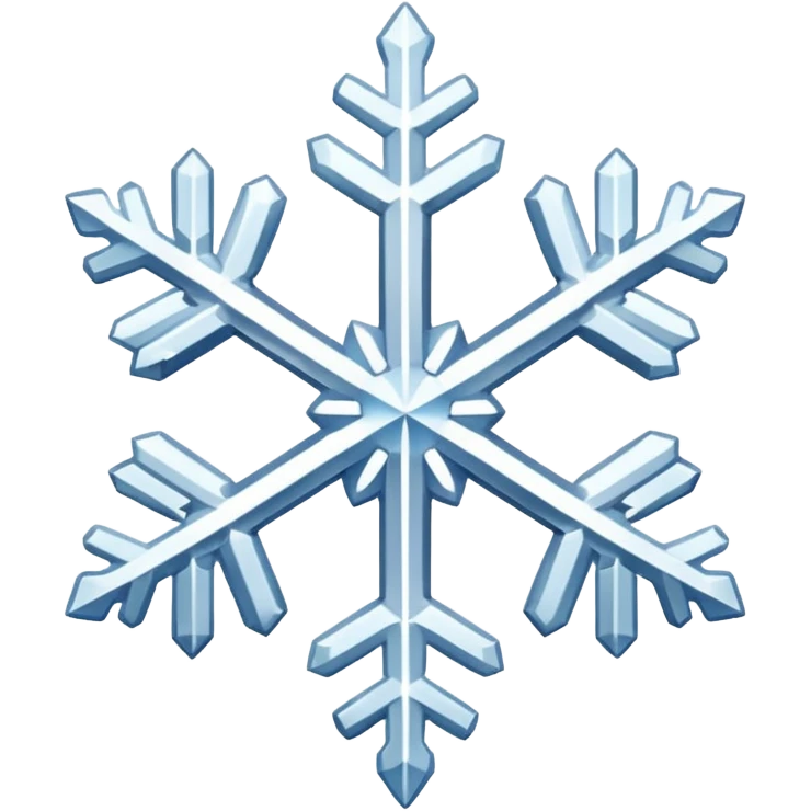 white snowflake white emoji