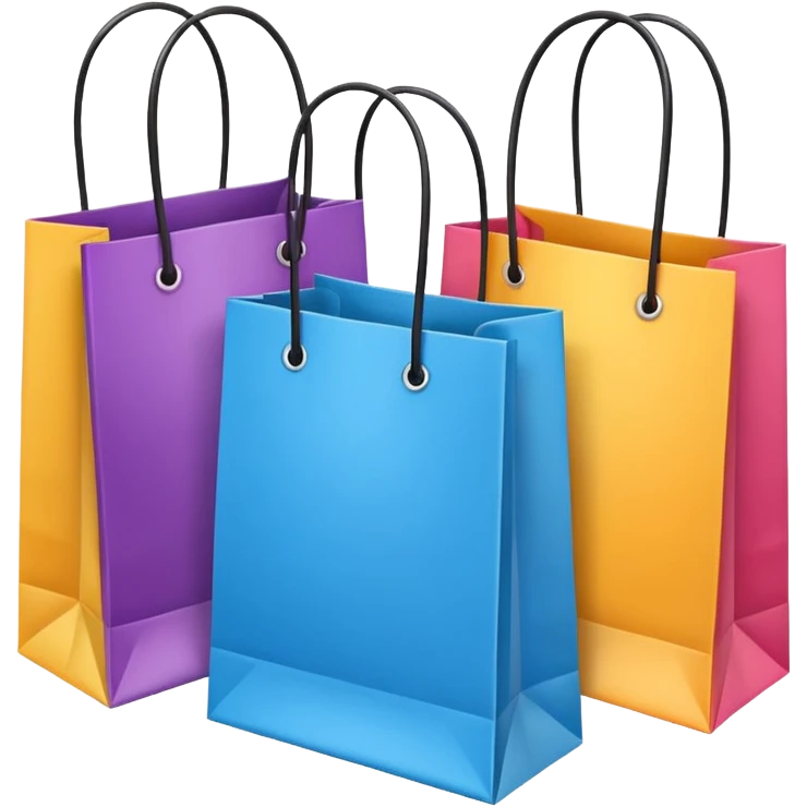 bolsas de compras emoji