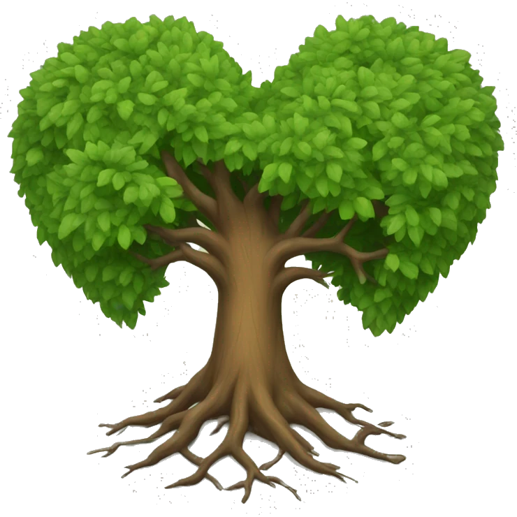 Tree heart emoji