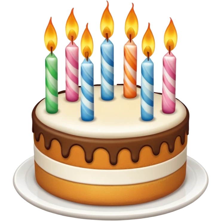 Torta di compleanno, cinquant’anni emoji