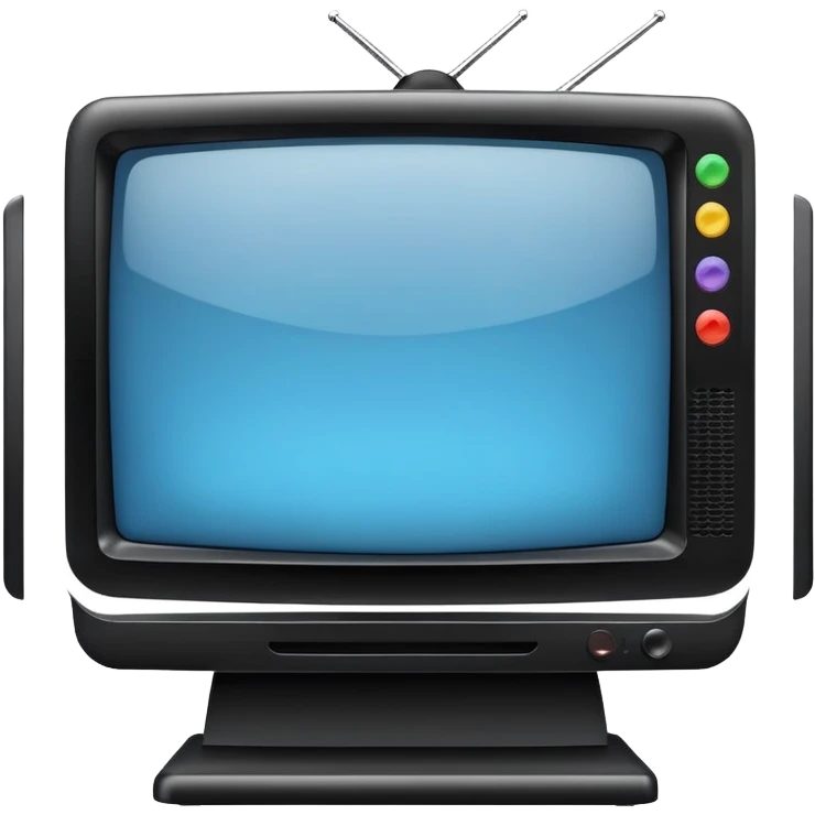 Modern television with flat screen emoji