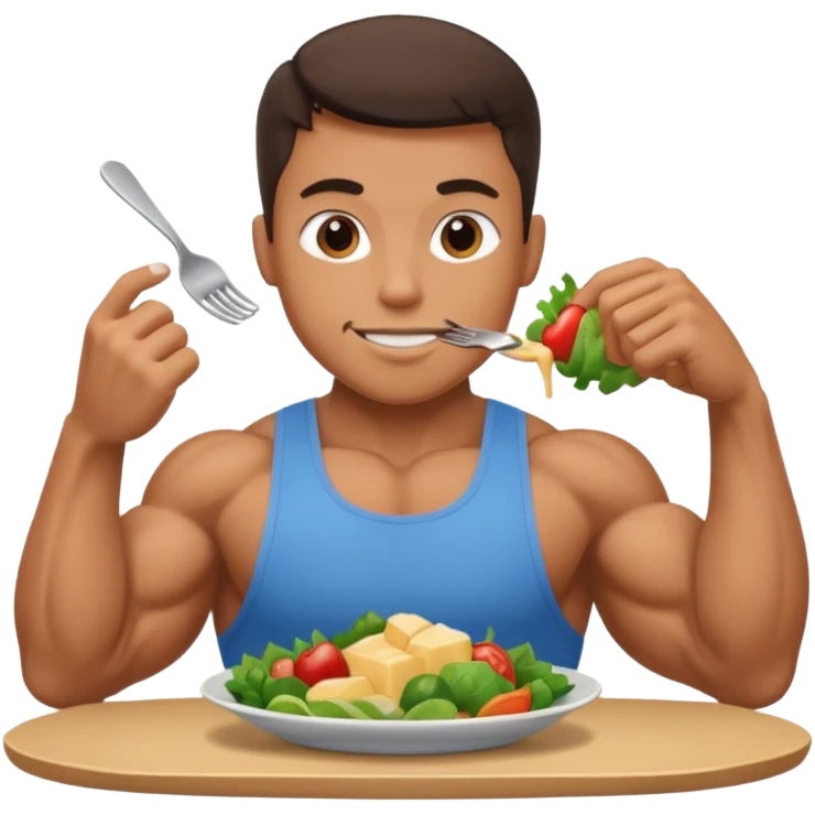 nutrition with a muscle arm emoji