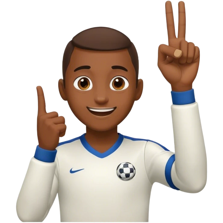 “En-Nesyri’s goal celebration emoji: A soccer player with a joyful expression, forming a circle with his index finger and thumb and placing it over his eyes.” emoji