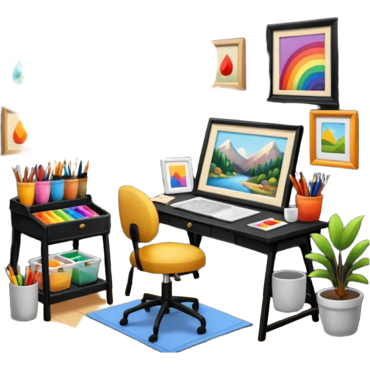 room (cozy art studio) emoji