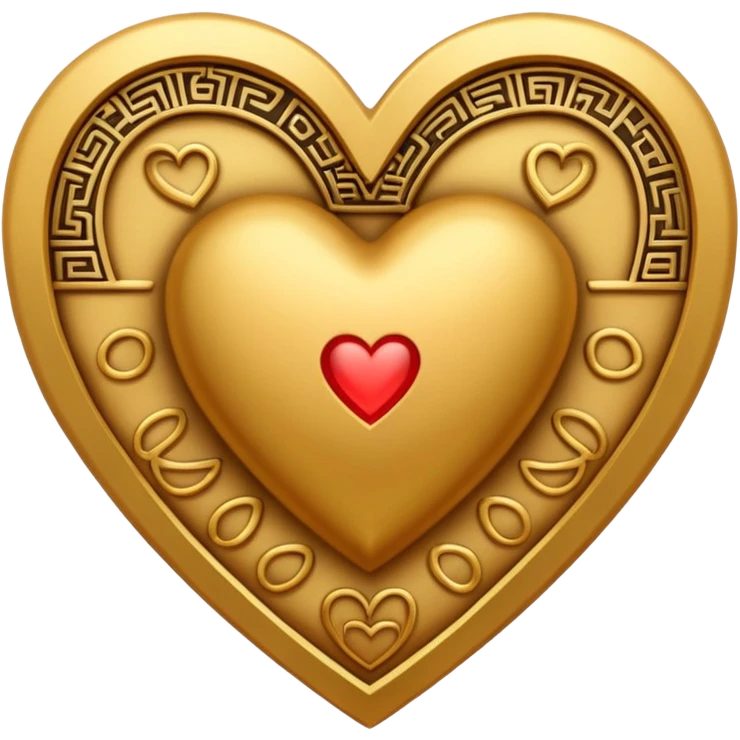 
heart and Egypt emoji