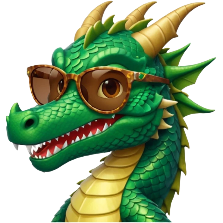 dragon wearing sunglasses emoji