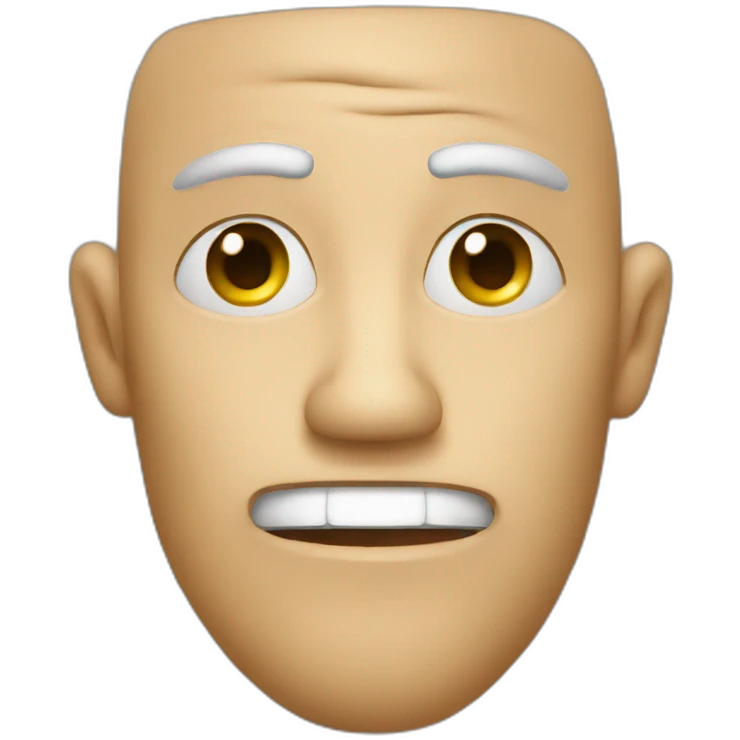 dumb man face emoji