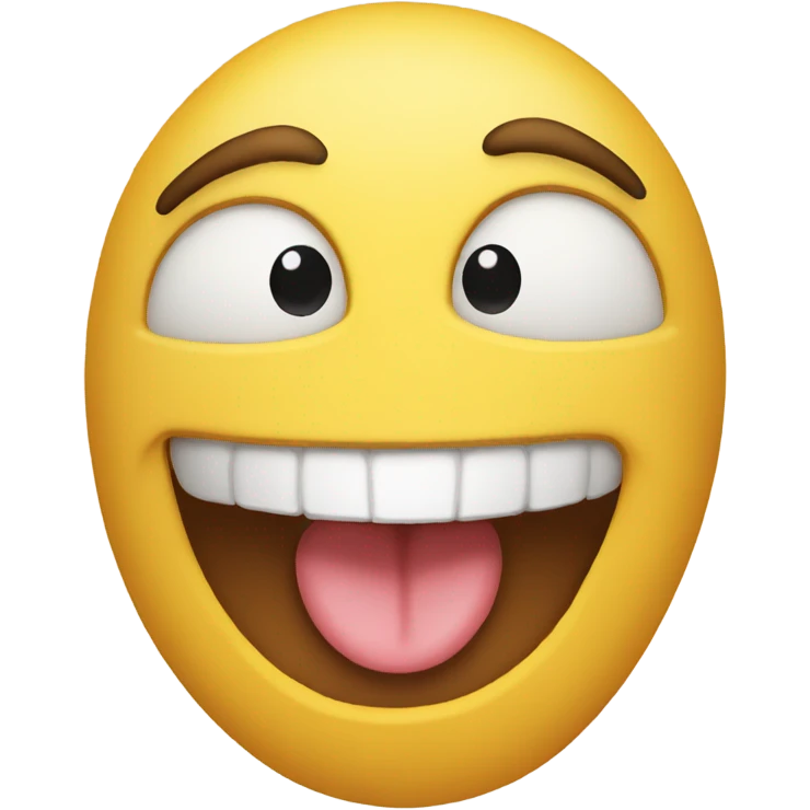 Emoji biting its lip with a wink emoji