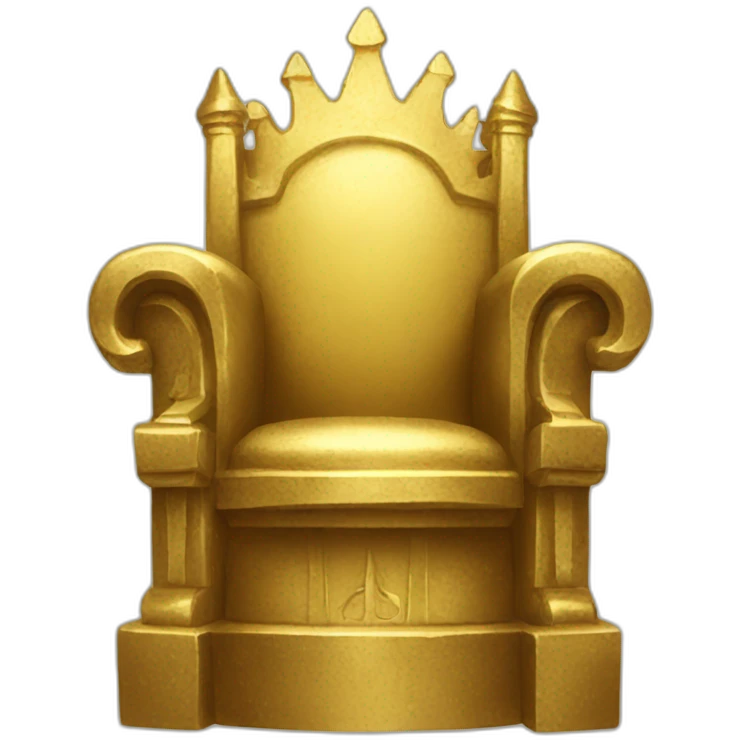 Golden throne  emoji