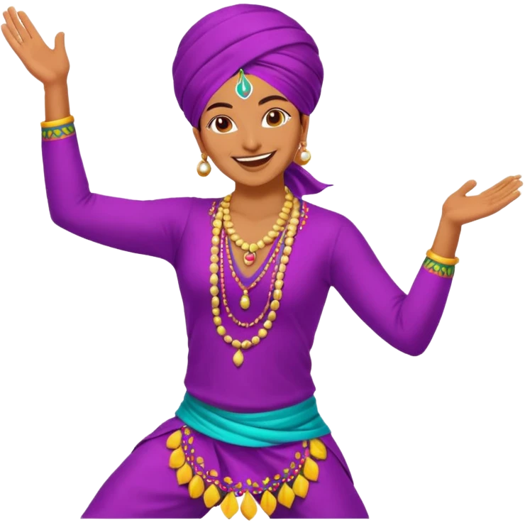 bhangra dancer emoji