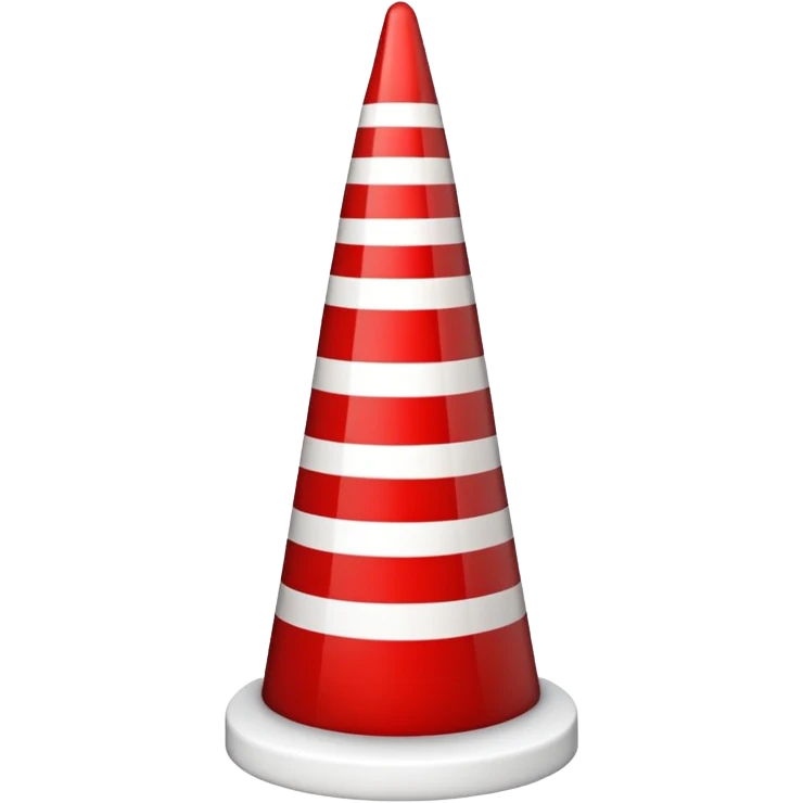 Red and white Christmas obelisk emoji
