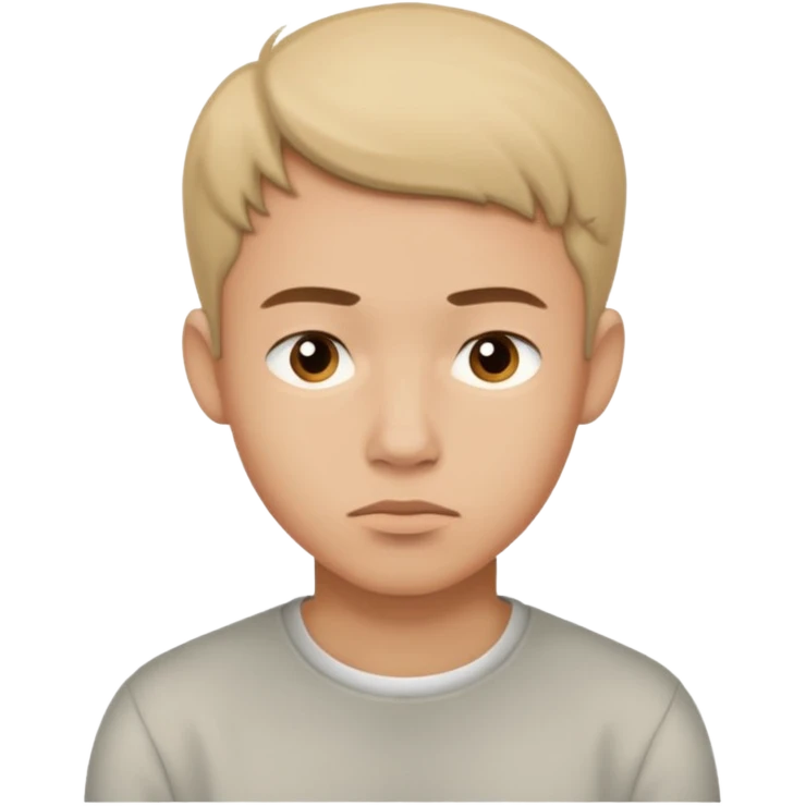 Young man showing possible options emoji