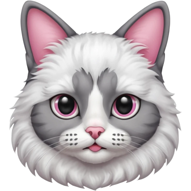 cat with black human mustache emoji