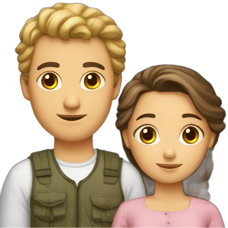 Couple, man malian, girl russian emoji