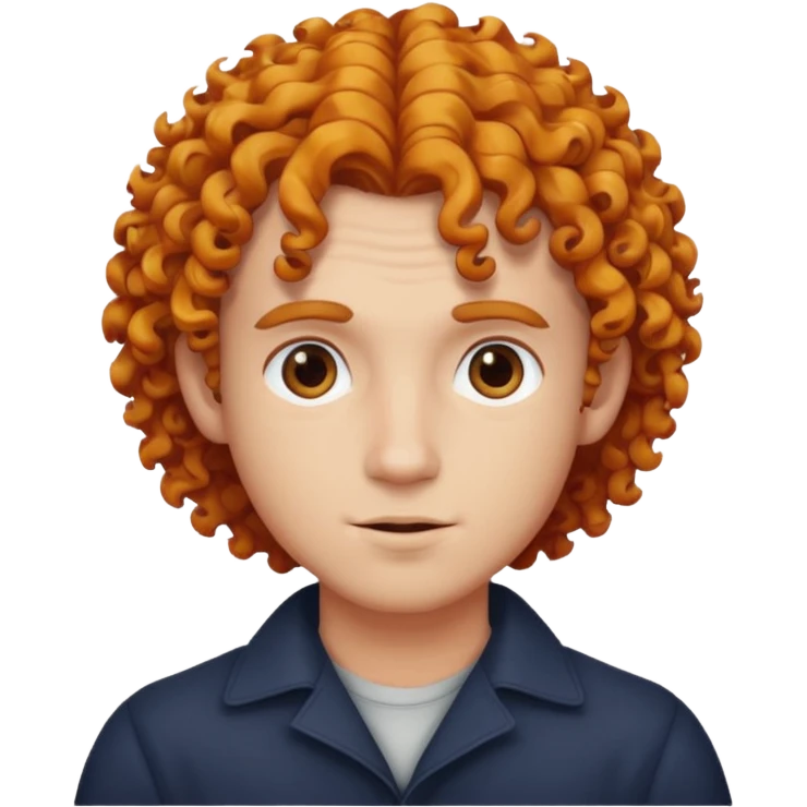 curly dyed haired man emoji
