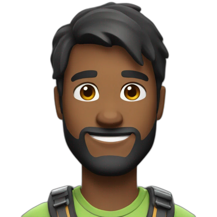 Guy playing fortnite emoji