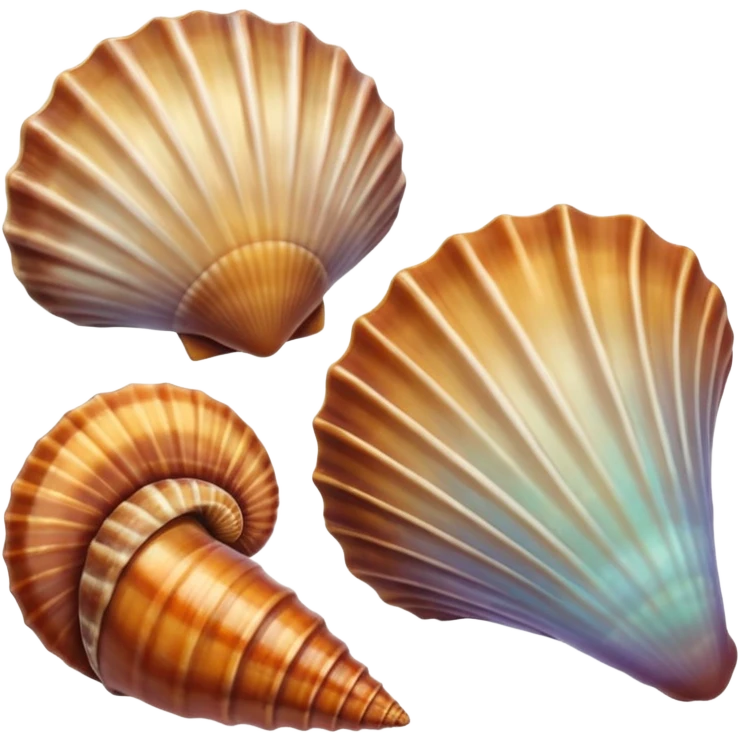 Sea shells emoji