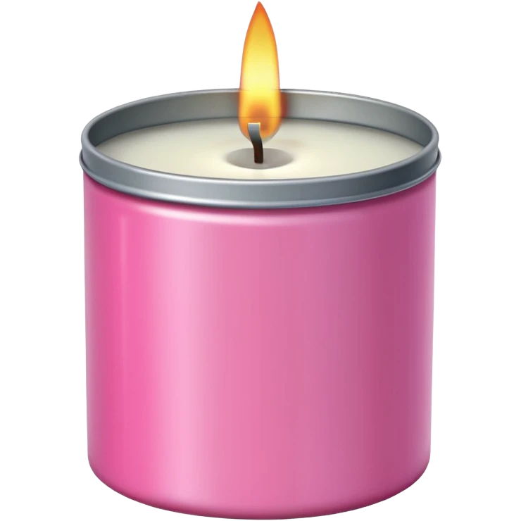 pink candle tin emoji