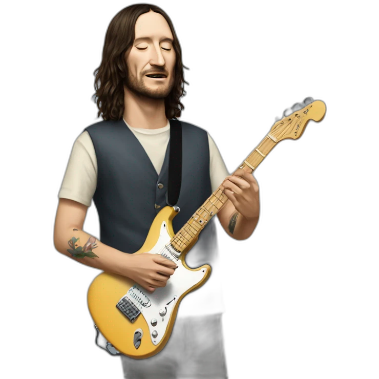 John frusciante playing guitar  emoji