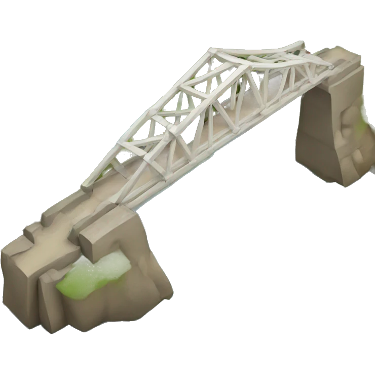 A broken bridge emoji