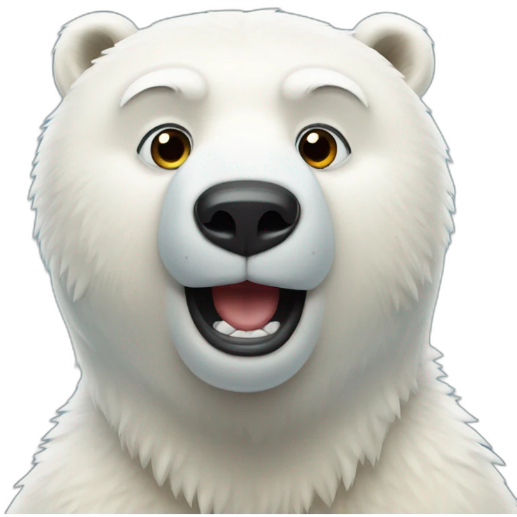 Polar bear emoji