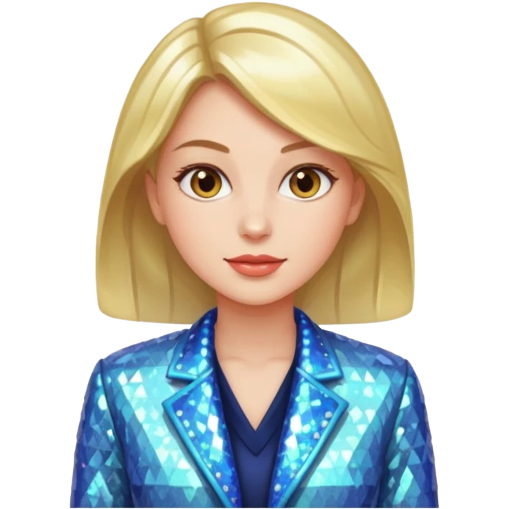 woman with sparkling jacket emoji