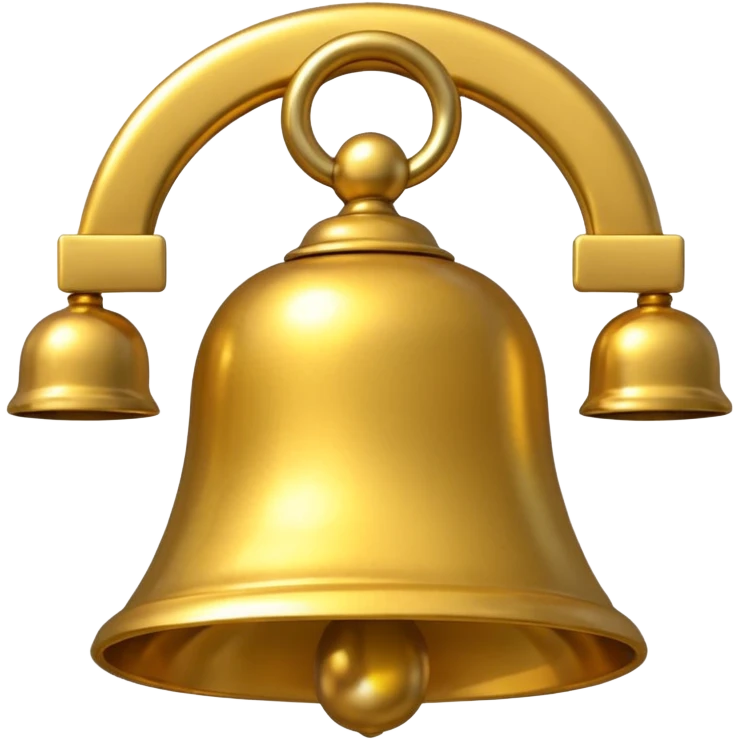 gold bell emoji