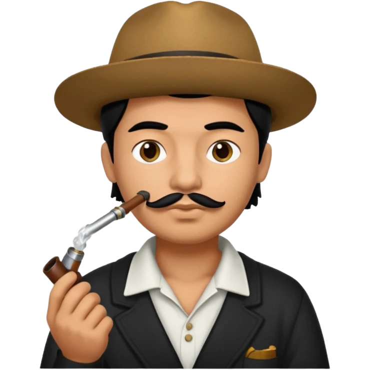 Cholo with a pipe emoji