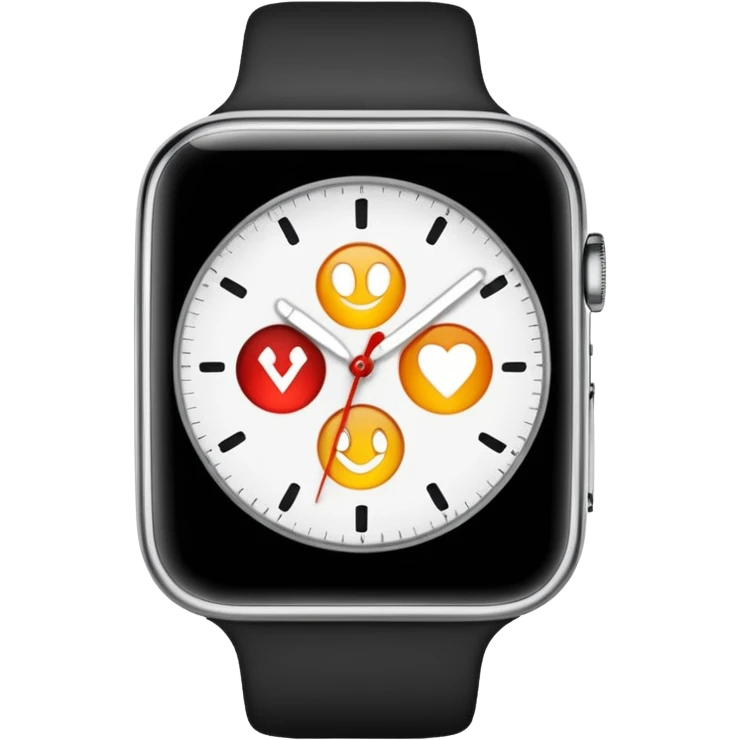 jolie montre blanche emoji