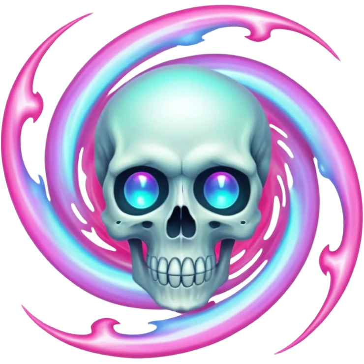 Glowing Soul Portal, in the style of your bleeding skull art. emoji