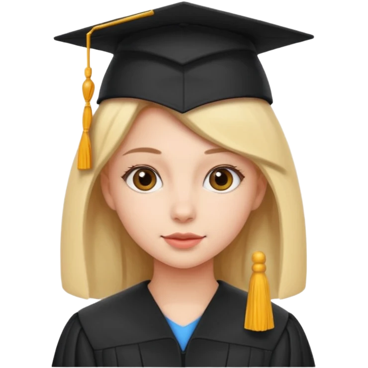 graduating cap girl emoji