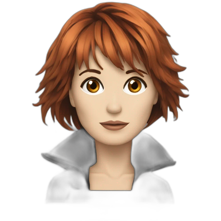 Mylène Farmer avec des ailes de corbeau emoji