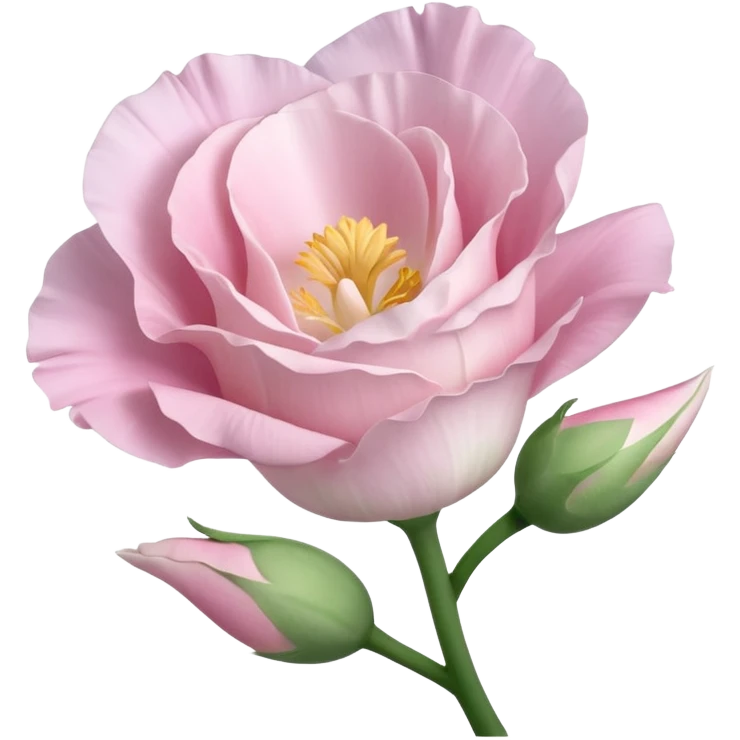 Beautiful light pink flower Eustoma emoji
