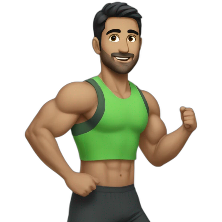 kamran amirifar is exercising emoji