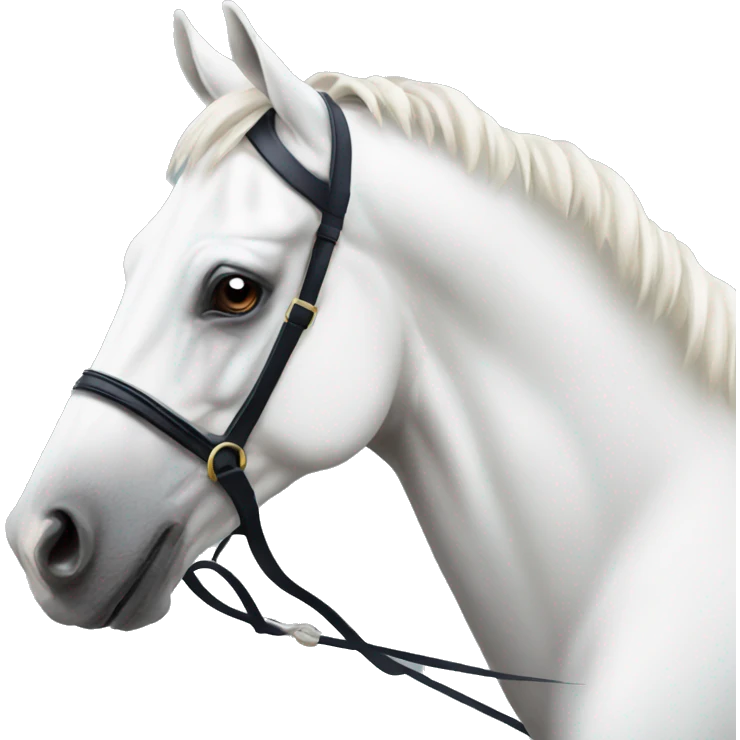 HORSE RACING white horse emoji