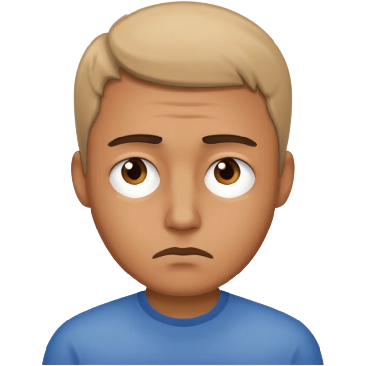 Sad man emoji