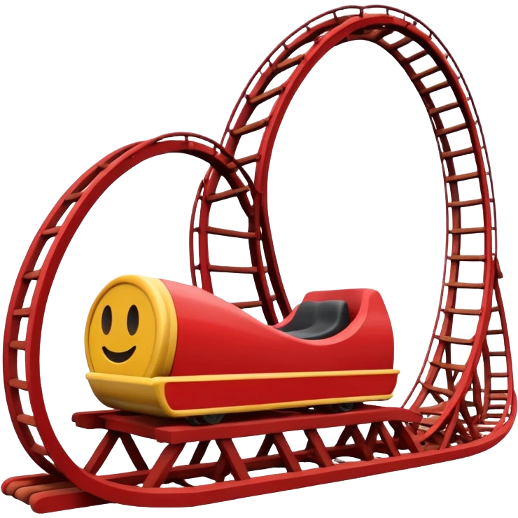 red roller coaster emoji