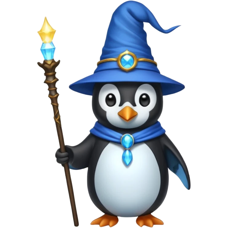 Penguin Wizard emoji